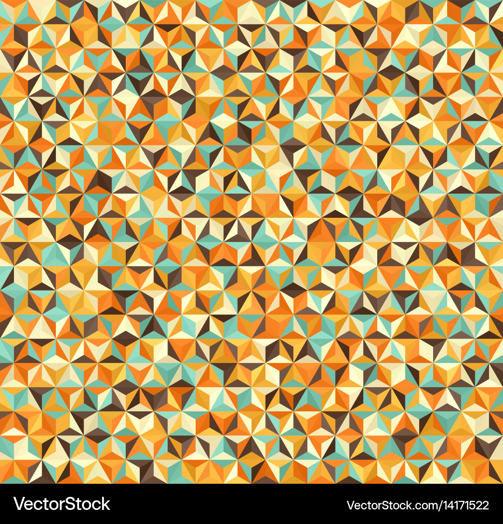 Triangle background seamless geometric pattern Vector Image