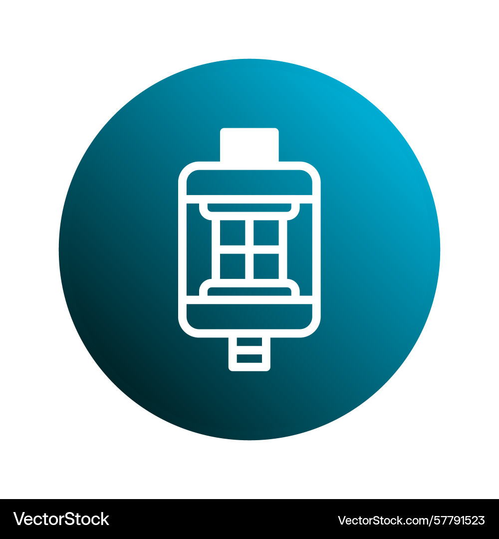 A filter element in badge background showcasing vector image
