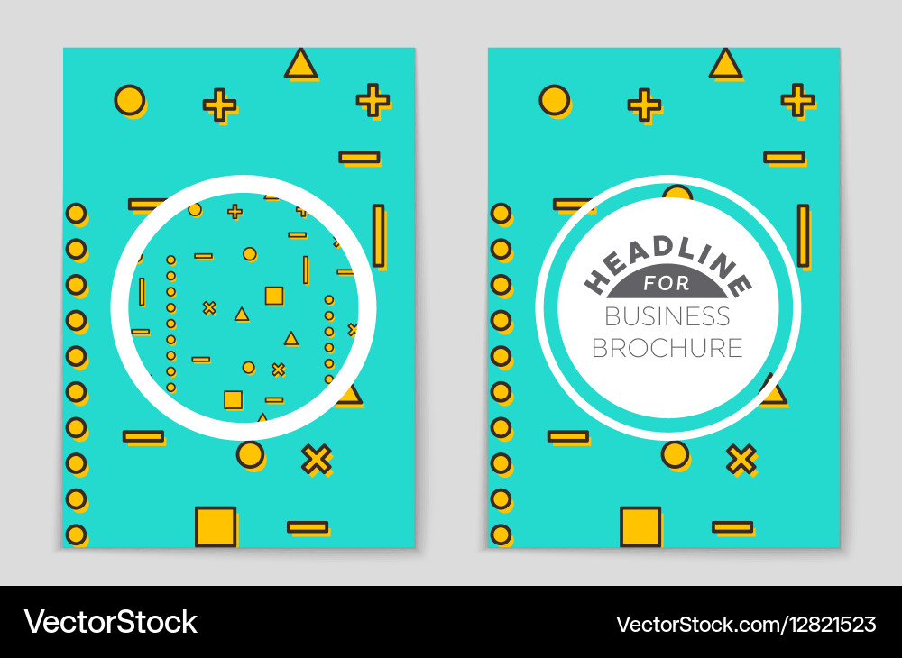 Abstract layout background set for art vector image