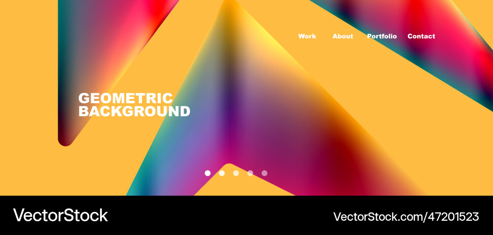Bright colorful triangular shapes abstract Bright colorful triangular shapes abstract Vector Image