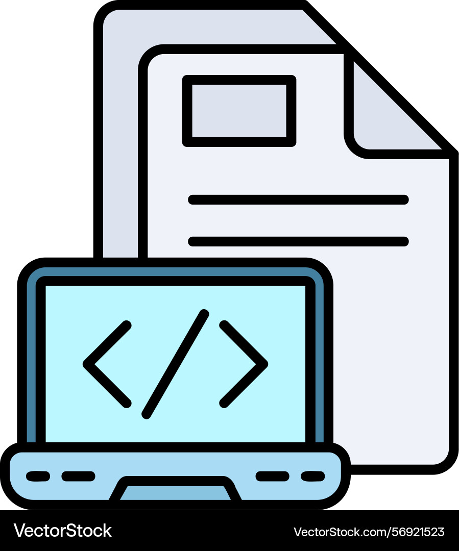 Coding icon design vector image