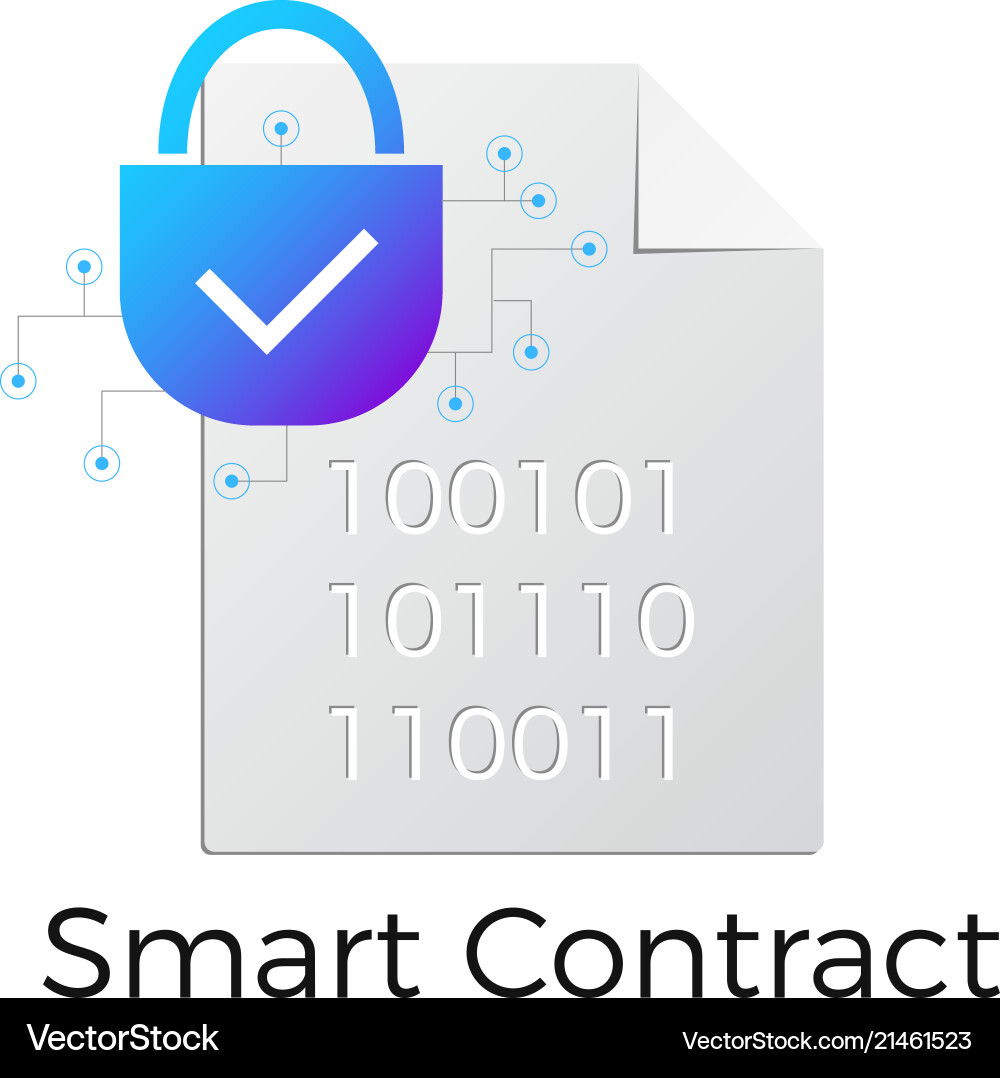 Ethereum Smart Contract Icon – Royalty-Free Vector | VectorStock