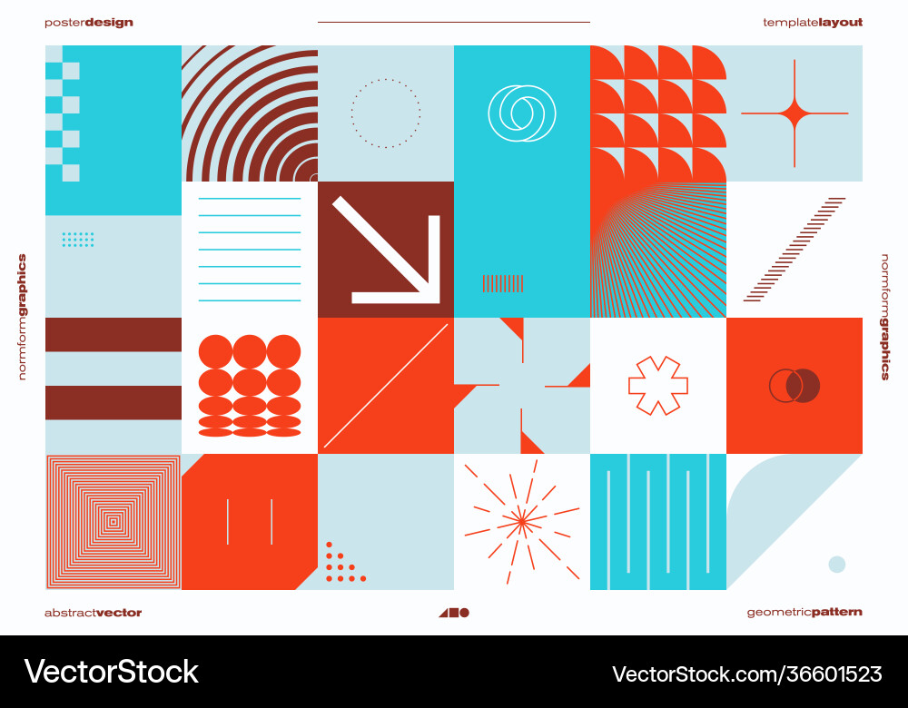 Geometrische moderne Abdeckung Mockup Vektorbild
