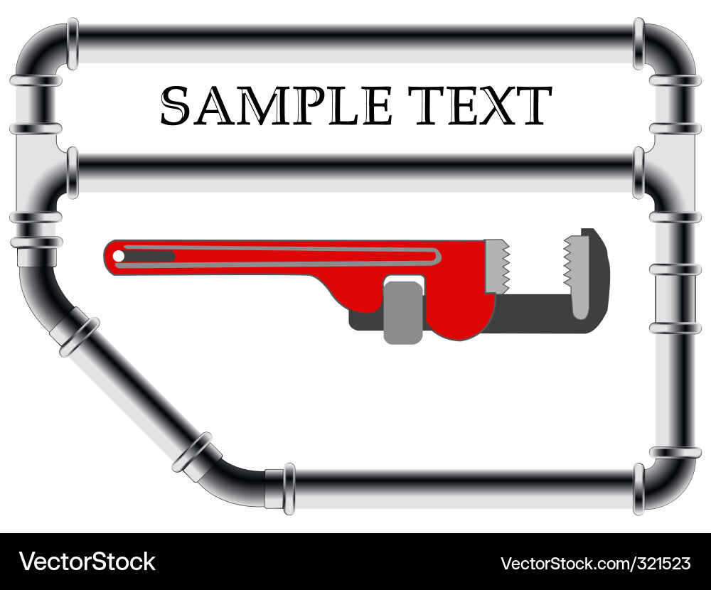 Industrial Pipe Fittings Background Vector Image