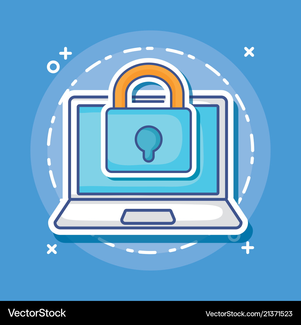 Laptop computer design Vector Image