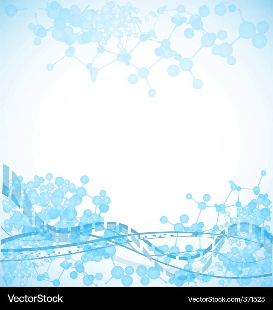 Molecular Science Background Vector Image