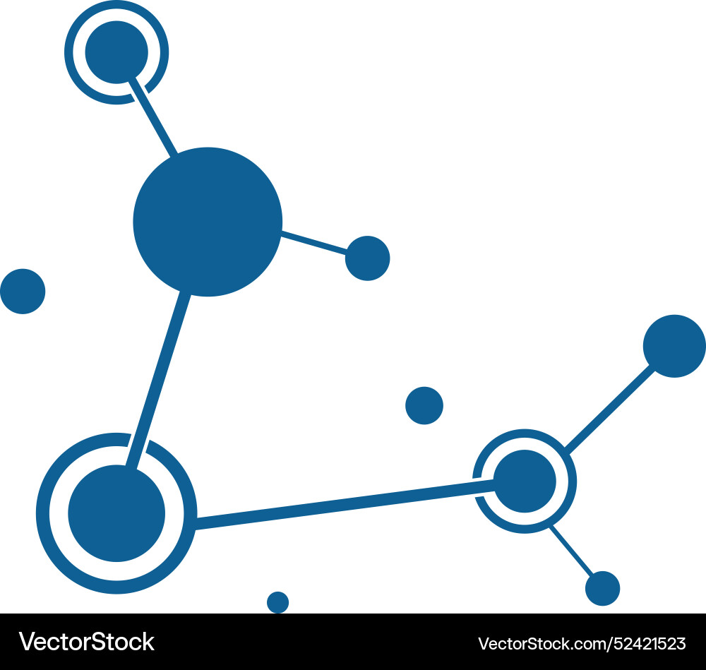 Molecule logo template Royalty Free Vector Image