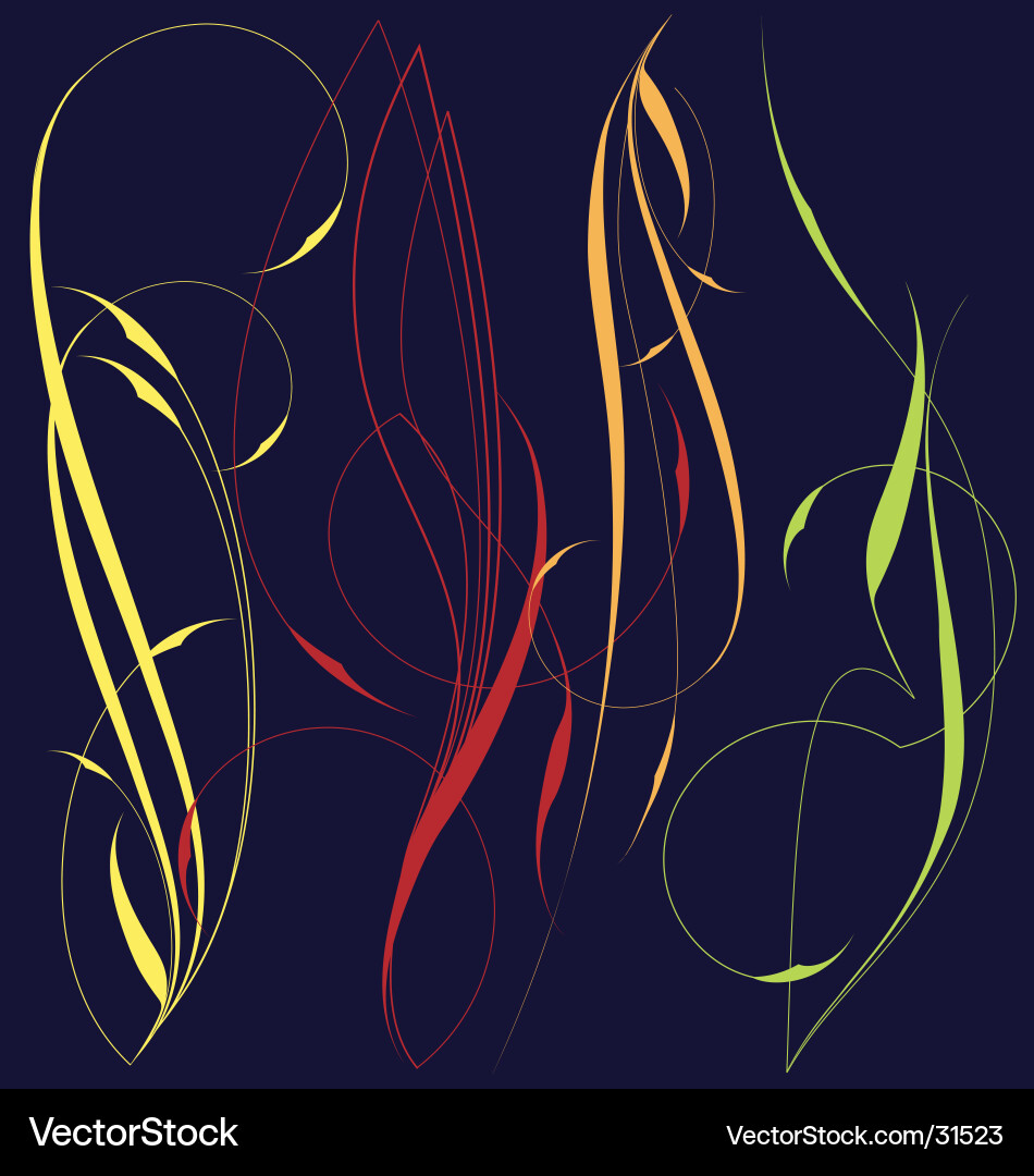 Pinstriping vector image