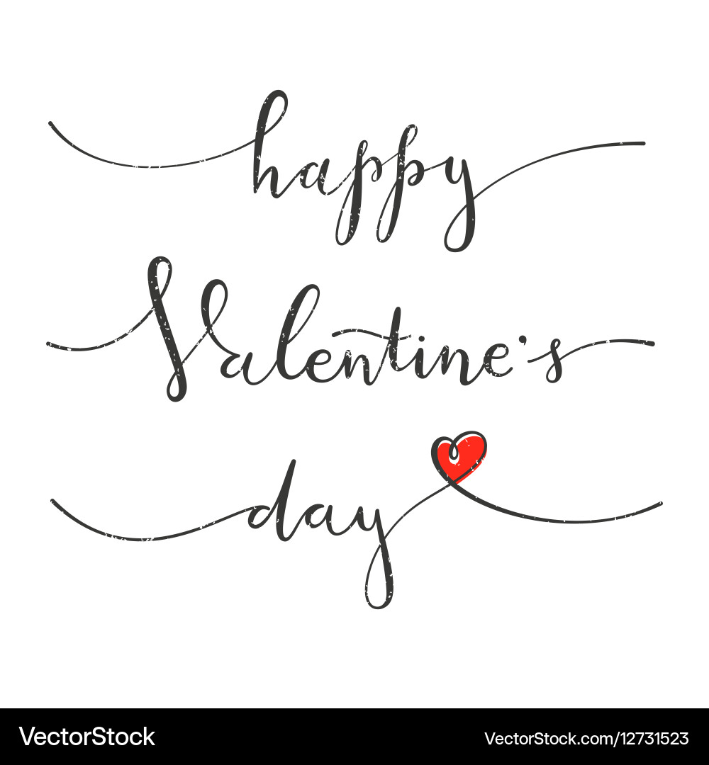 Romantic Valentine's Day Card Vector Image