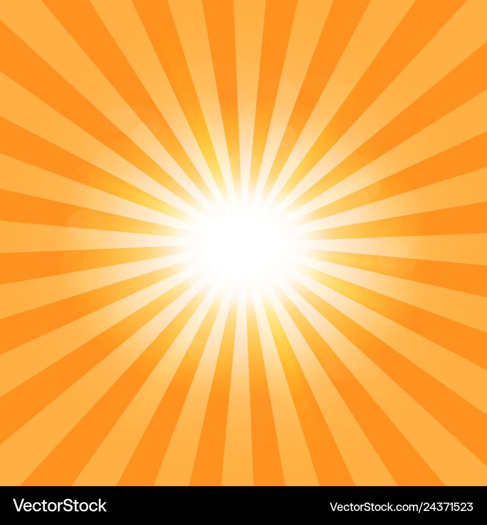 Sun39s rays pattern background Vector Image
