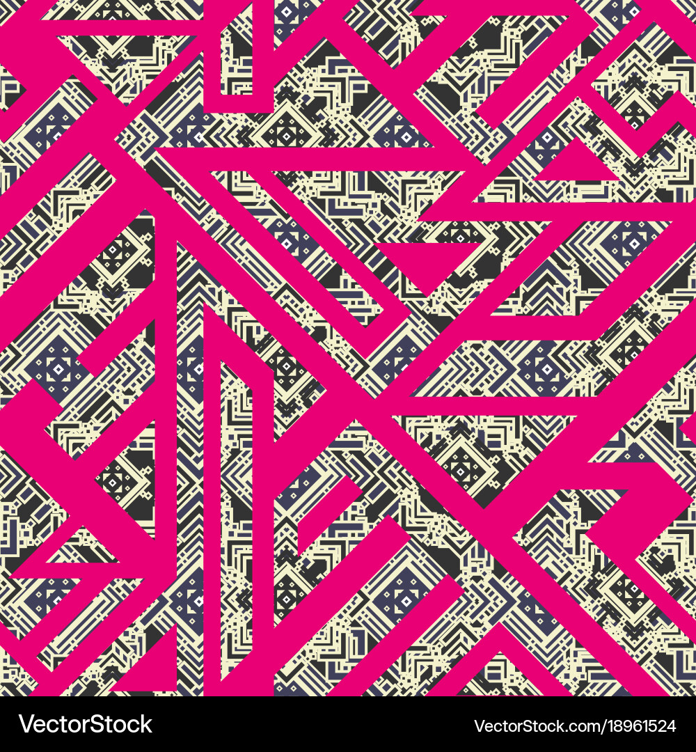 Abstract retro geometric pattern Vector Image