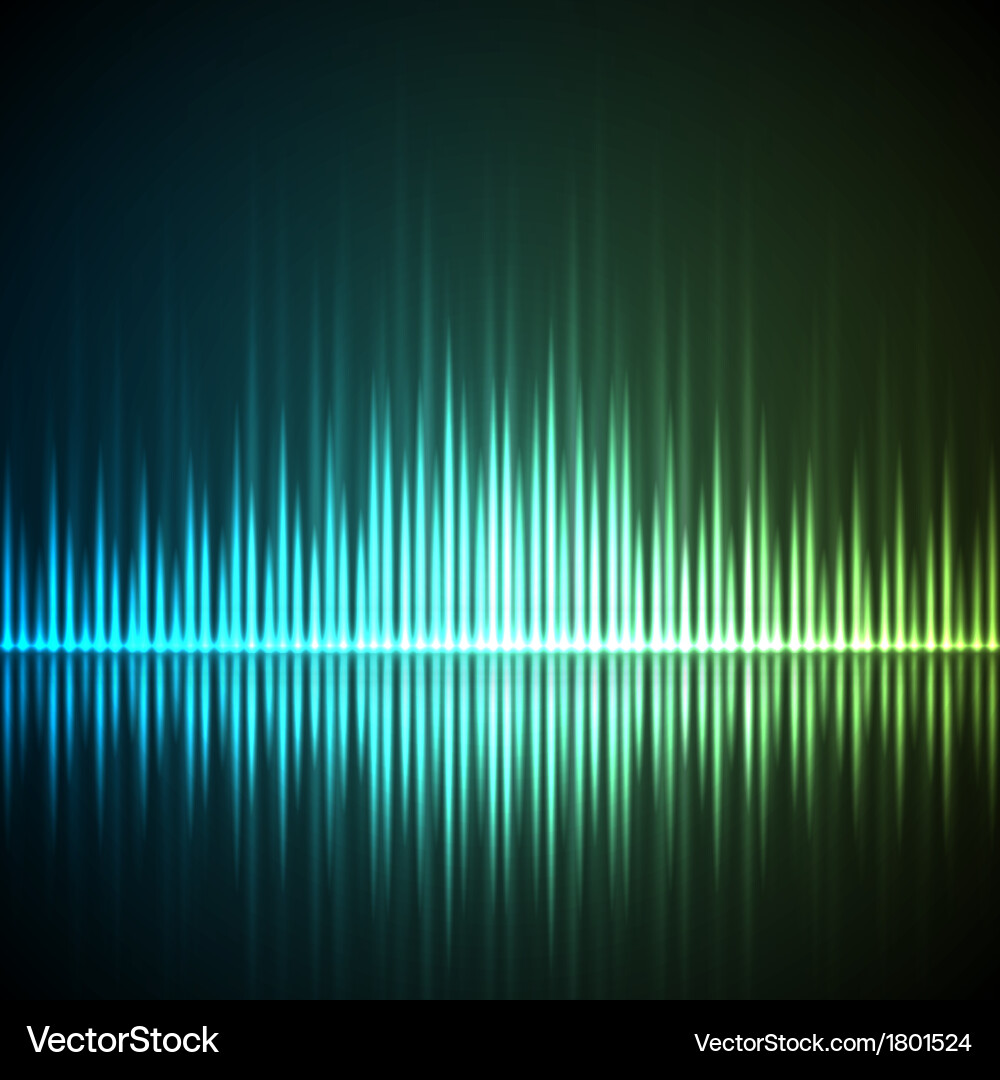 Dynamic Audio Equalizer Background vector image