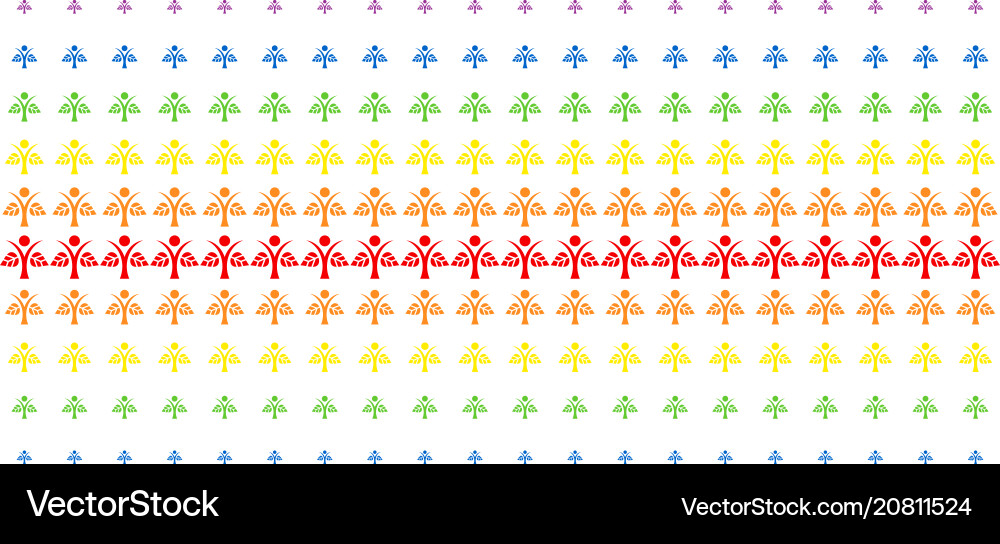 Eco man shape halftone spectral array Eco man shape halftone spectral array vector image