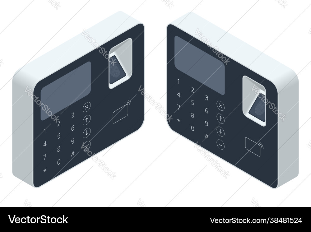 Finger print scan for enter security system Finger print scan for enter security system vector image