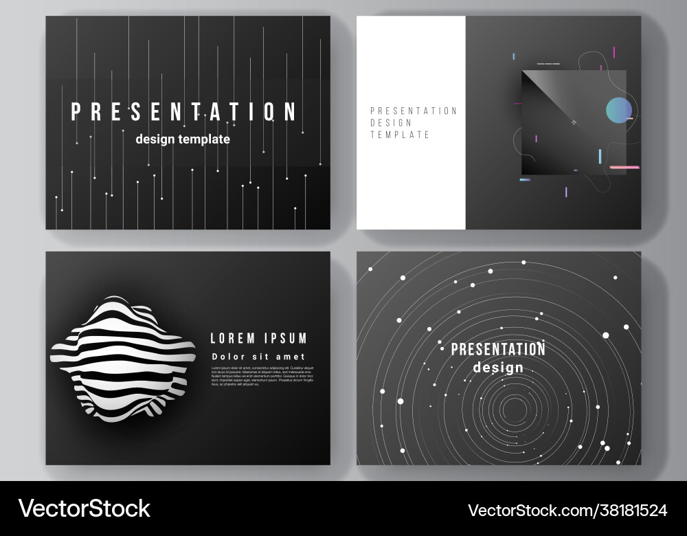 Layout presentation slides design Layout presentation slides design vector image