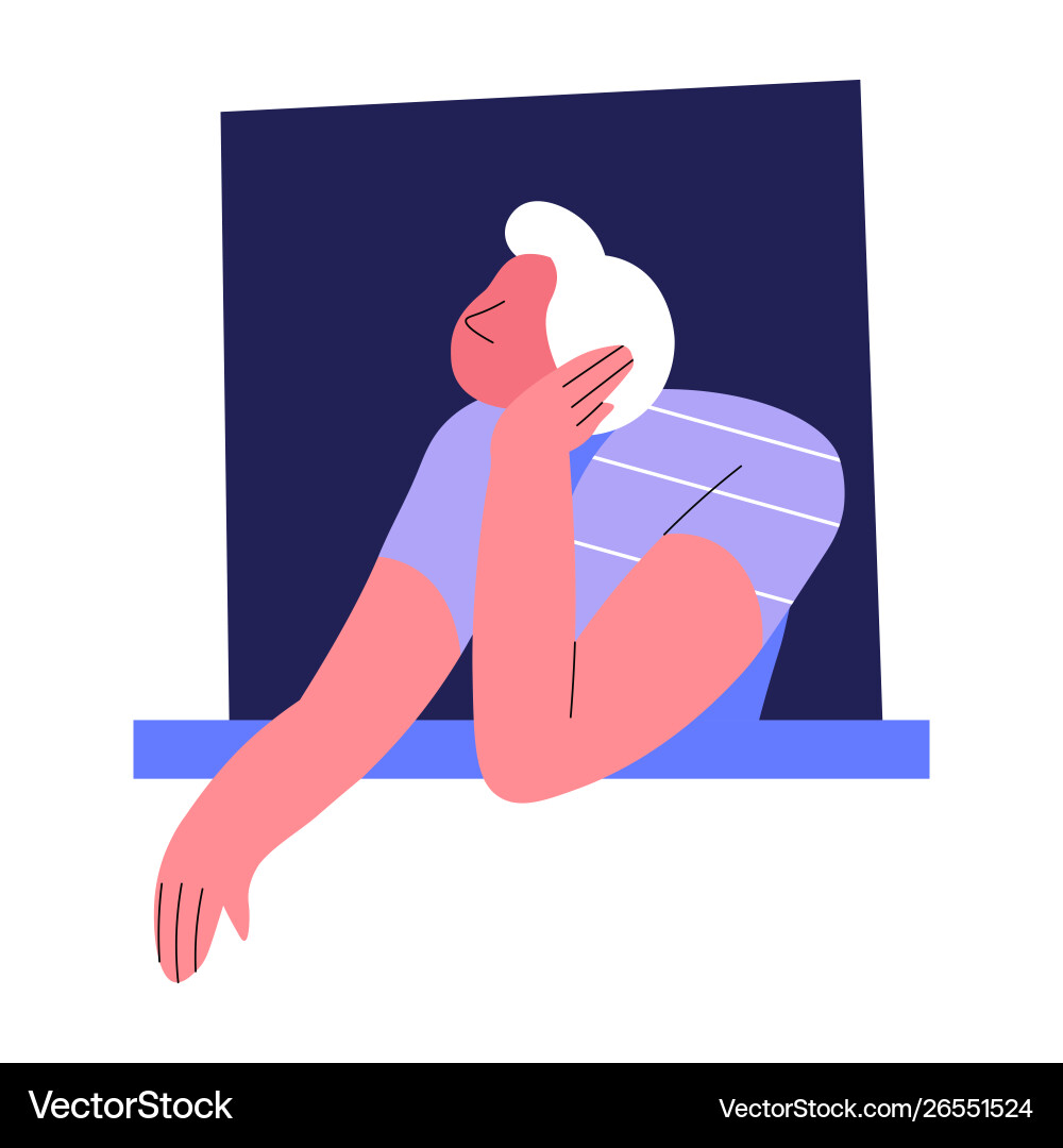 Man in window looking out from guy dreaming Man in window looking out from guy dreaming vector image