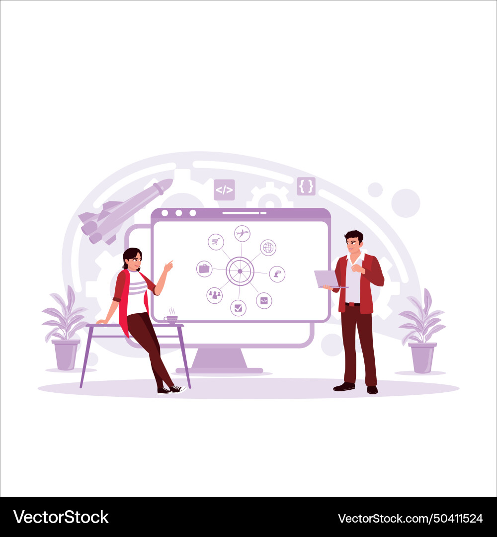 Workflow concept the of agile development Workflow concept the of agile development Vector Image
