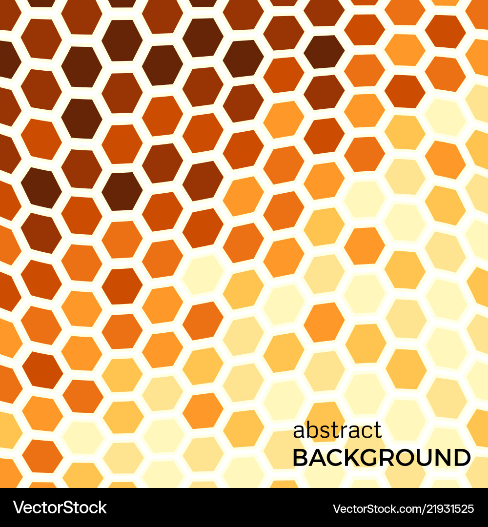Abstract background with orange hexagons elements Abstract background with orange hexagons elements vector image