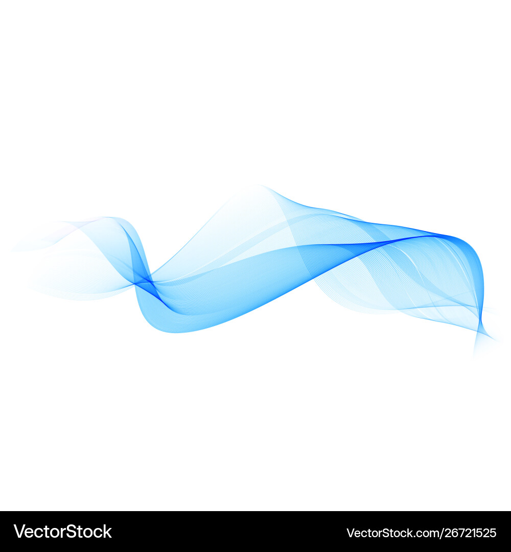 Abstract smooth color wave curve flow blue Abstract smooth color wave curve flow blue vector image
