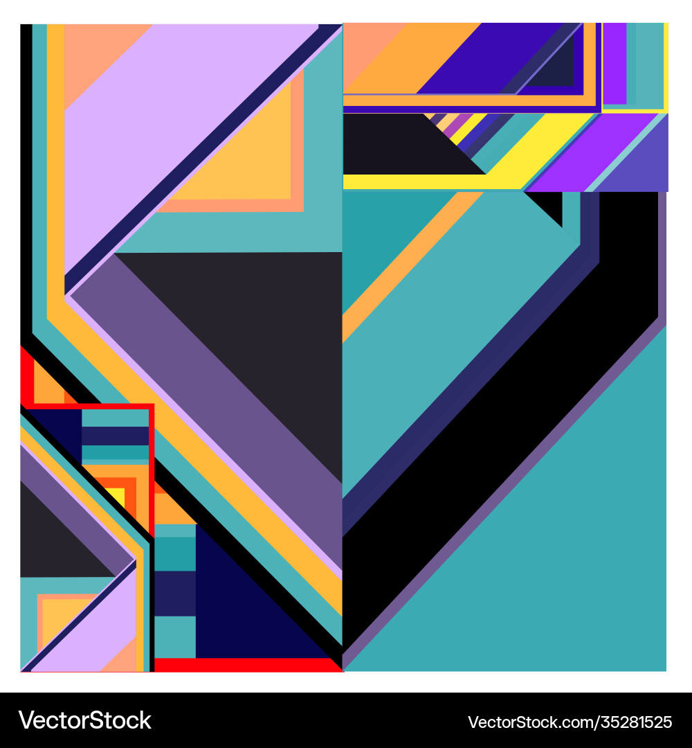 Bunte geometrische und kurvenförmige Hintergrundmuster Bunte geometrische und kurvenförmige Hintergrundmuster vektorbild