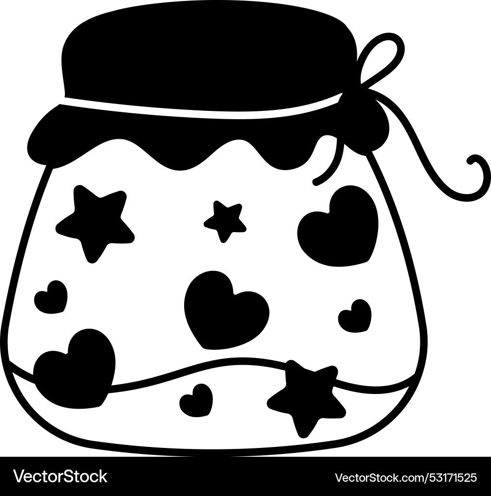 Candy jar Royalty Free Vector Image - VectorStock