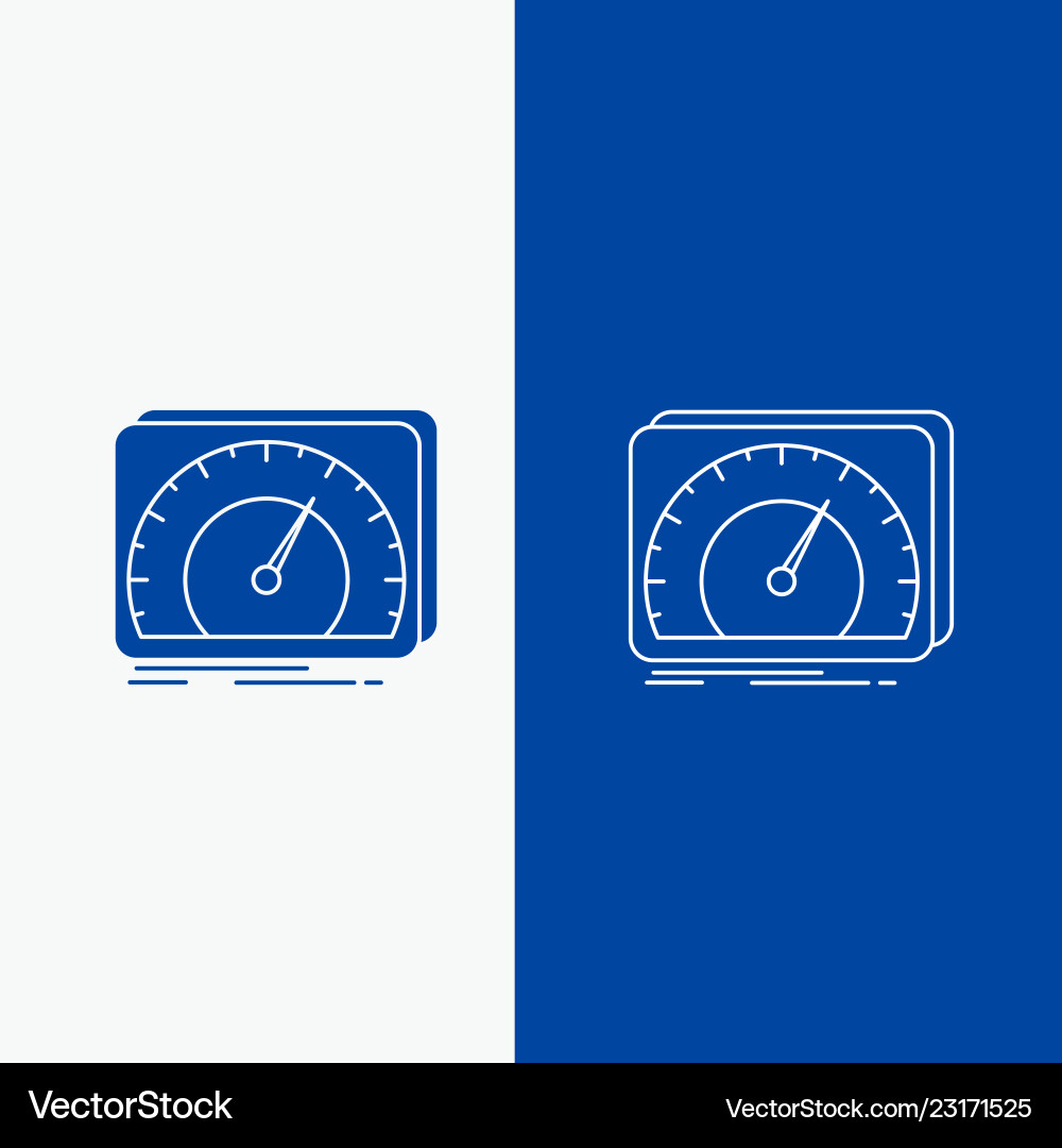 Dashboard device speed test internet line Dashboard device speed test internet line vector image