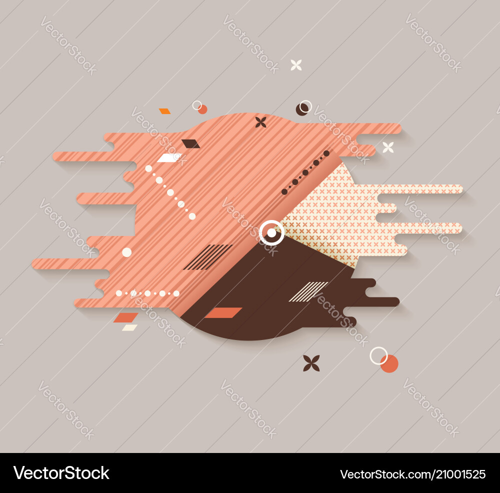 Flat geometric pattern Flat geometric pattern vector image