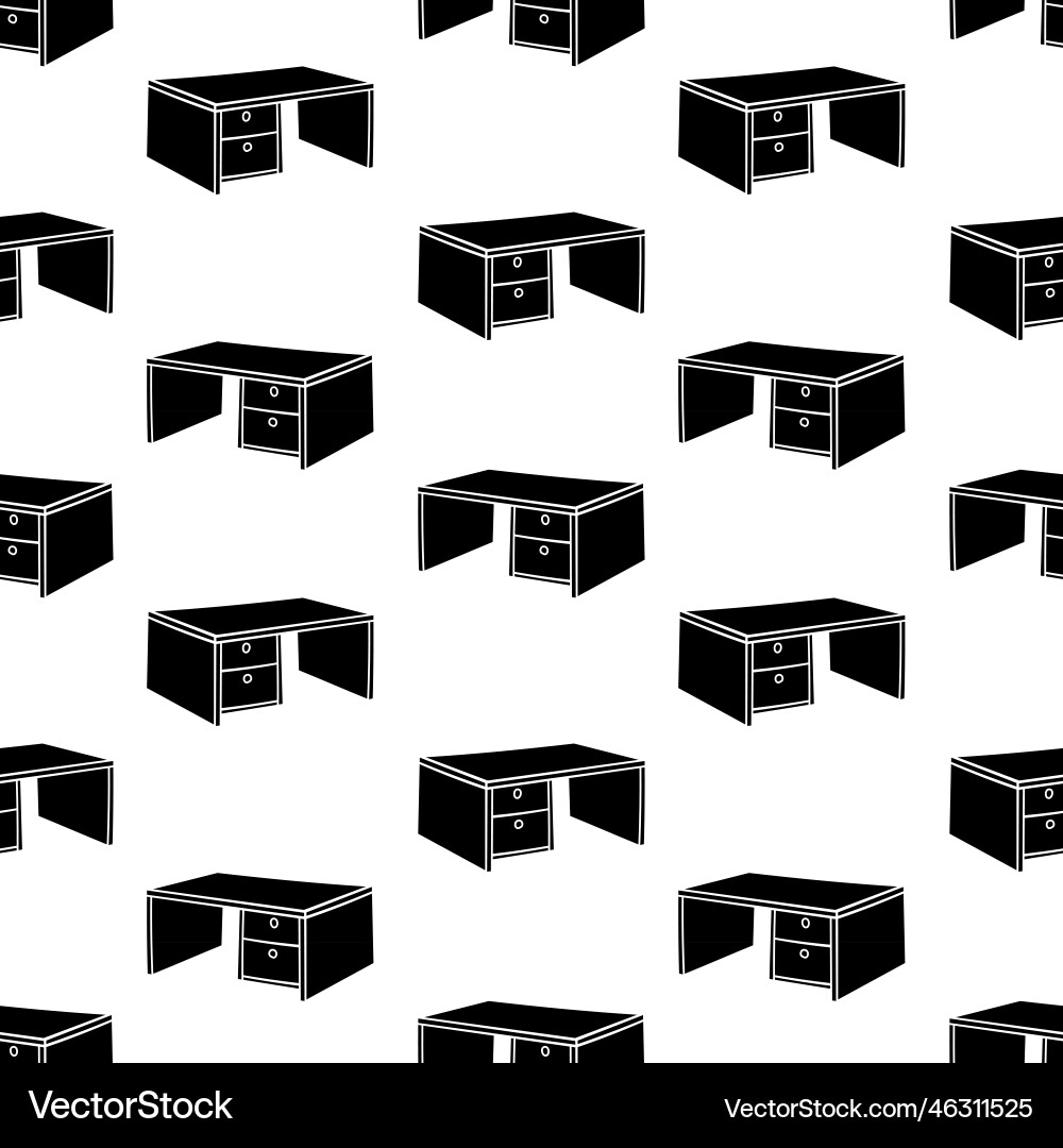 Office desk pattern Office desk pattern vector image