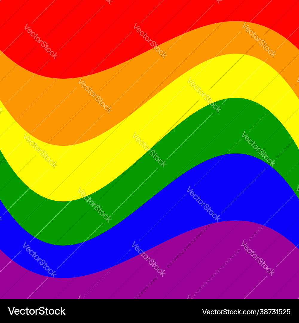 Rainbow abstract design element icon vector image