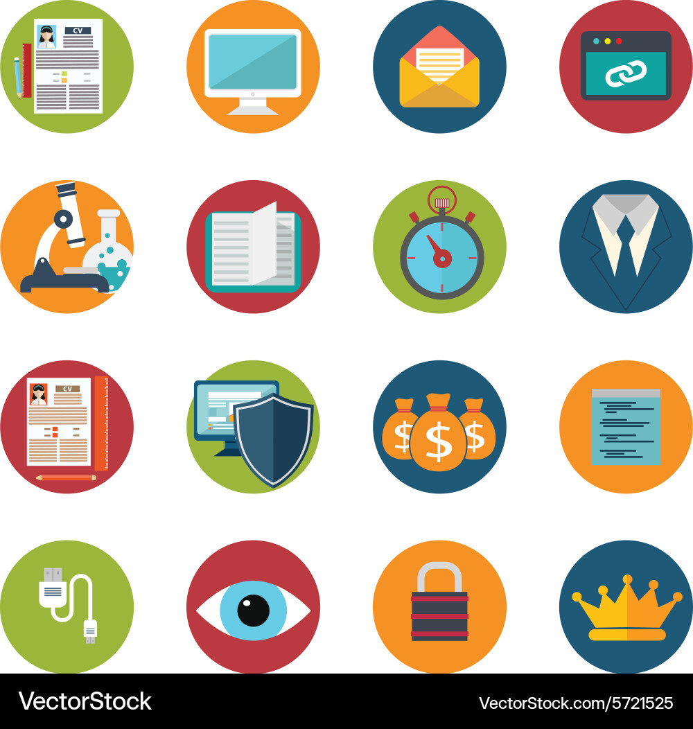 Web design objects delivery business office vector image