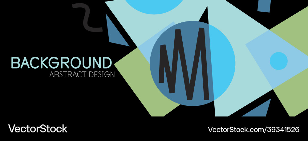 Abstract background blocks lines triangles vector image