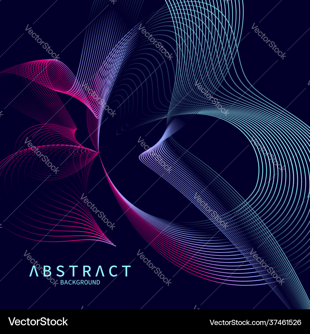 Abstract Dynamic Wave Background vector image