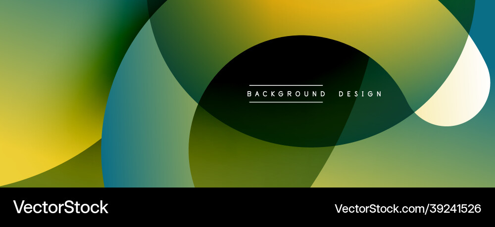 Abstract overlapping lines and circles geometric Vector Image