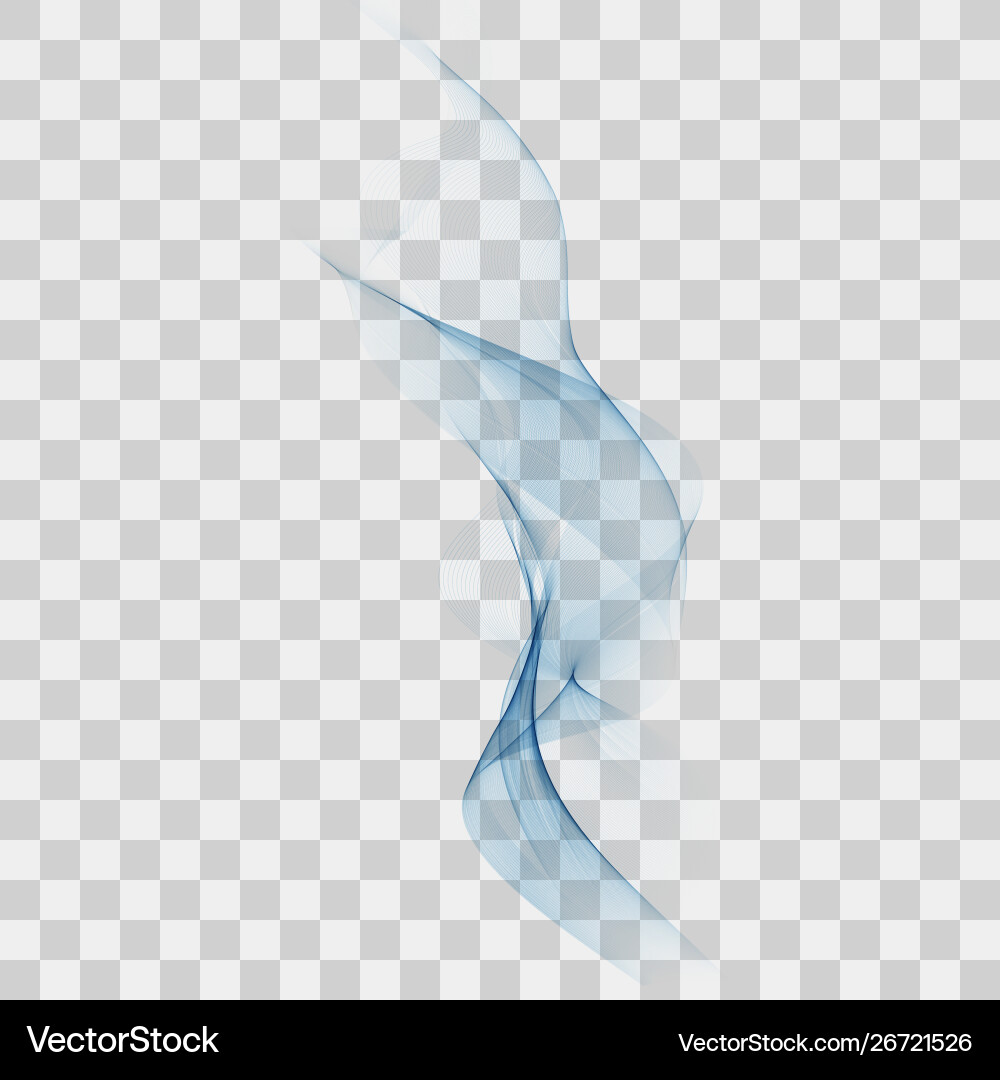 Abstract smooth color wave curve flow blue Vector Image