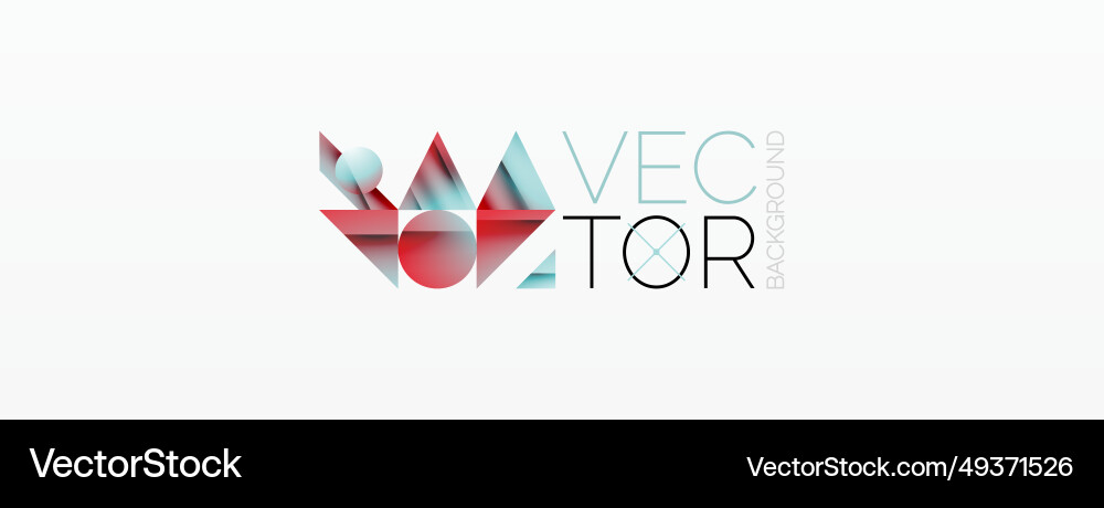 Assorted geometric shapes unite in a minimalistic Assorted geometric shapes unite in a minimalistic vector image