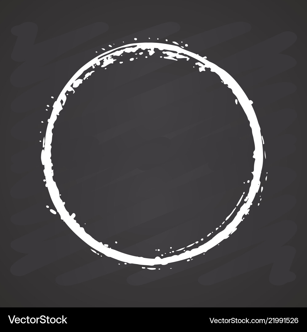 Grunge Round Frame Element vector image