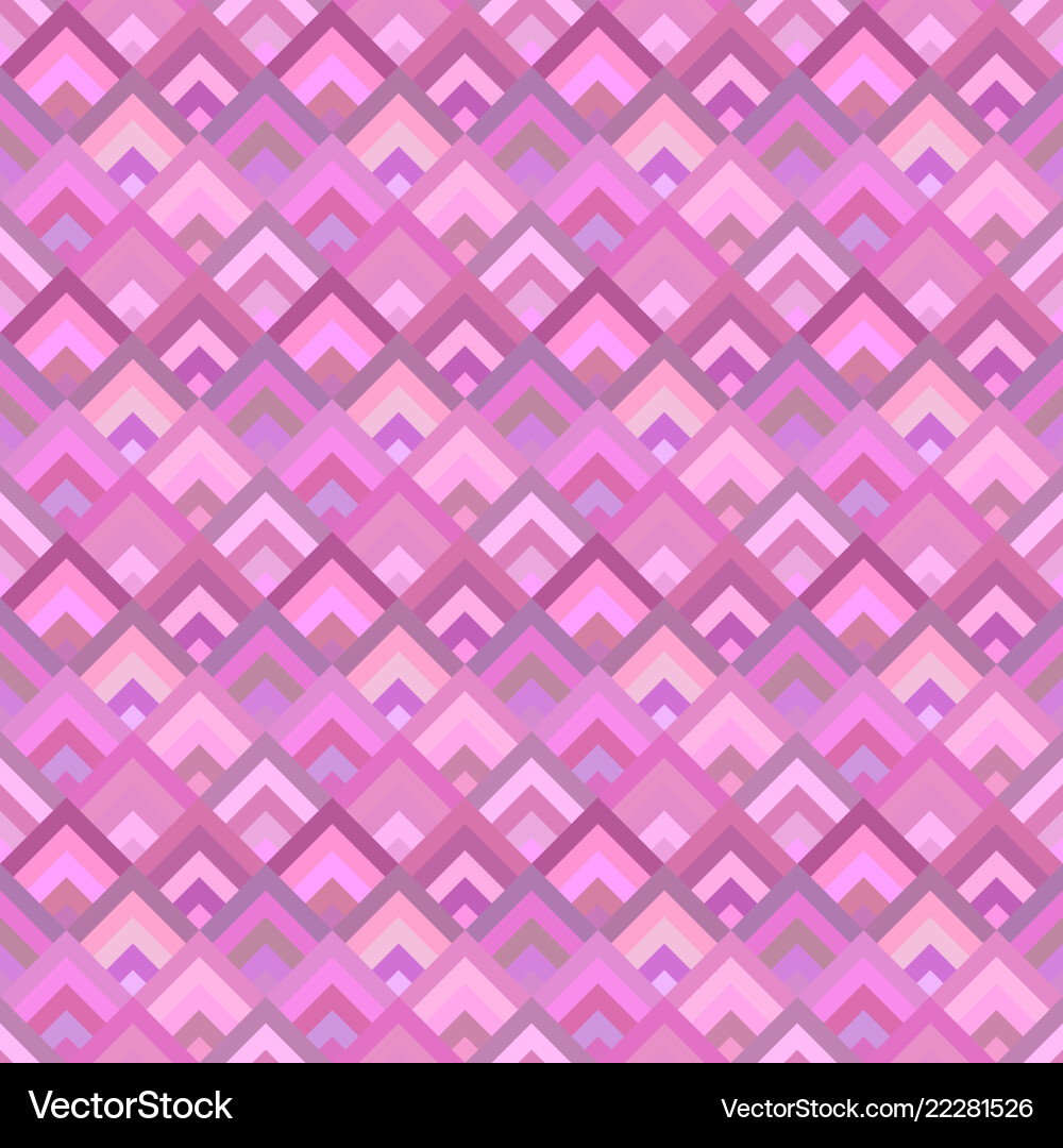 Pink abstract seamless diagonal square pattern vector image
