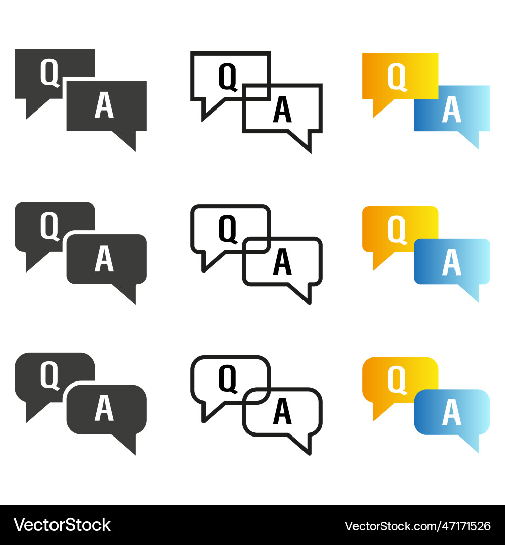 Q a messages question mark 3d icon faq Q a messages question mark 3d icon faq vector image