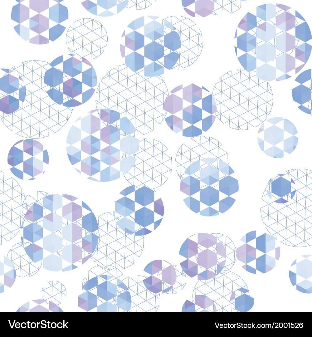 Round with hexagon and triangle vector image