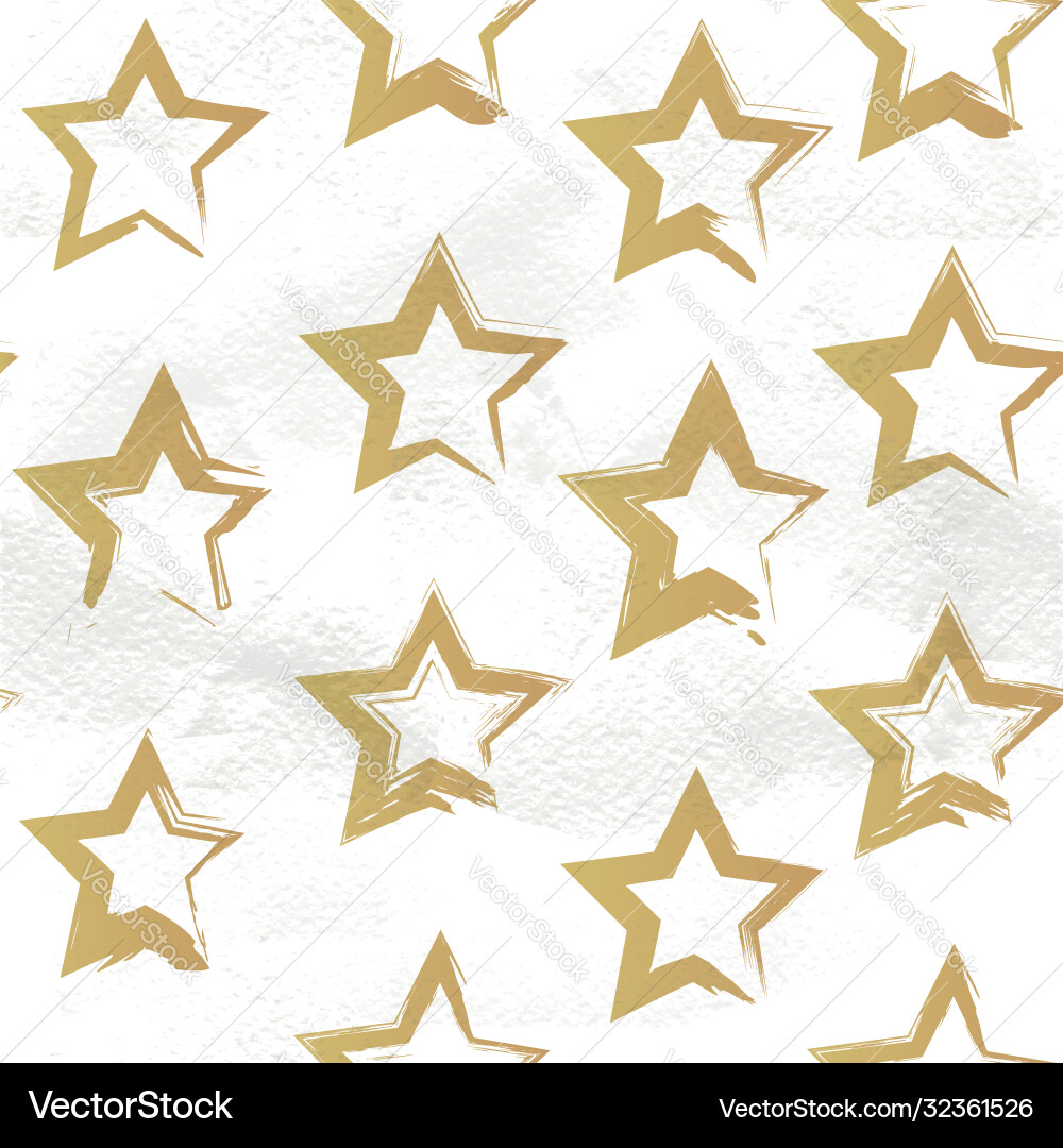 Seamless pattern from abstract golden star shape Seamless pattern from abstract golden star shape vector image