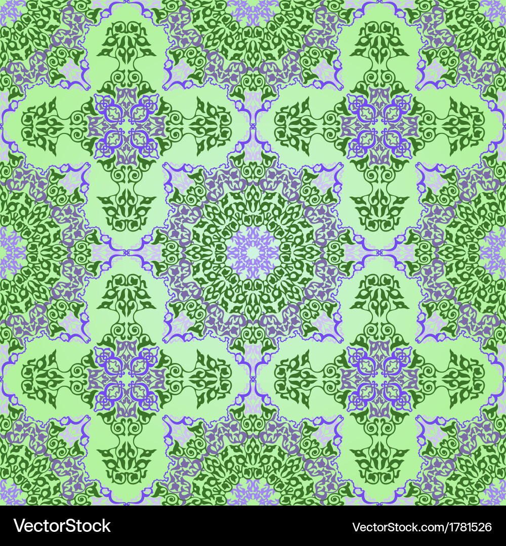 Seamless pattern in mosaic ethnic style Vector Image