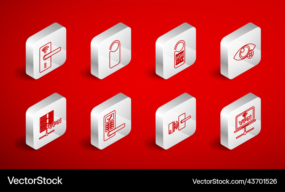 Set line vpn computer network please do Set line vpn computer network please do Vector Image