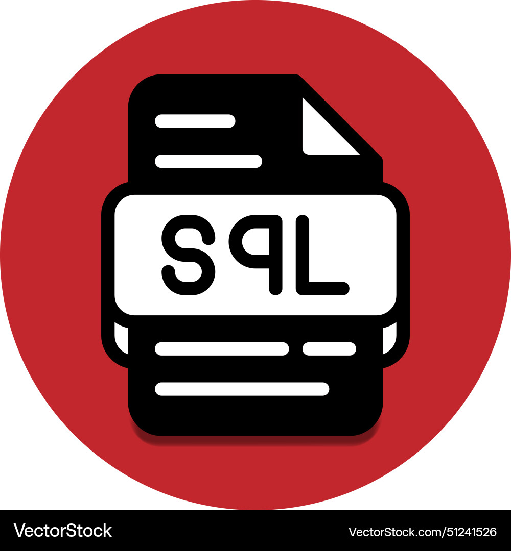 Sql Dateityp Datenbank-Symbol Dokumentdateien Sql Dateityp Datenbank-Symbol Dokumentdateien vektorbild