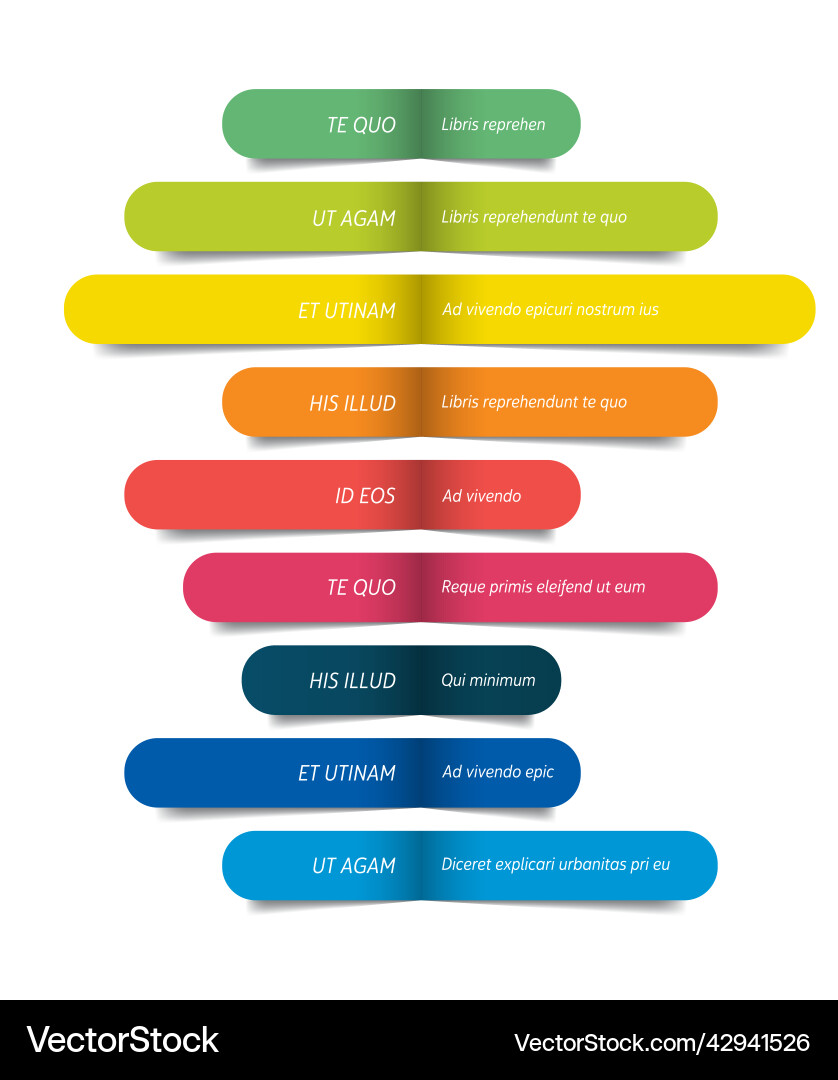 Table schedule design template with 9 row banner Table schedule design template with 9 row banner Vector Image
