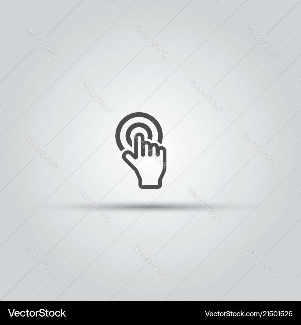 Touchscreen Finger Pointer Icon vector image