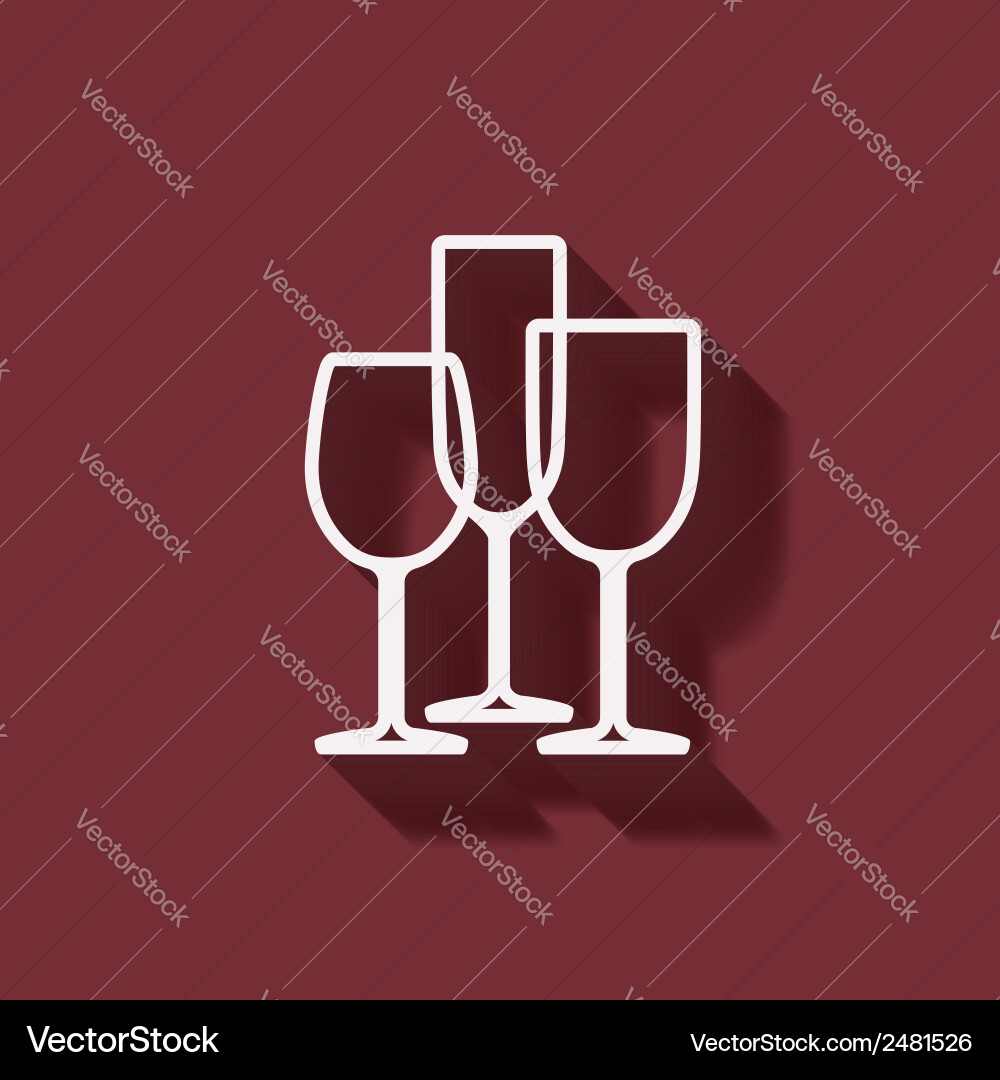 Wine menu design element vector image