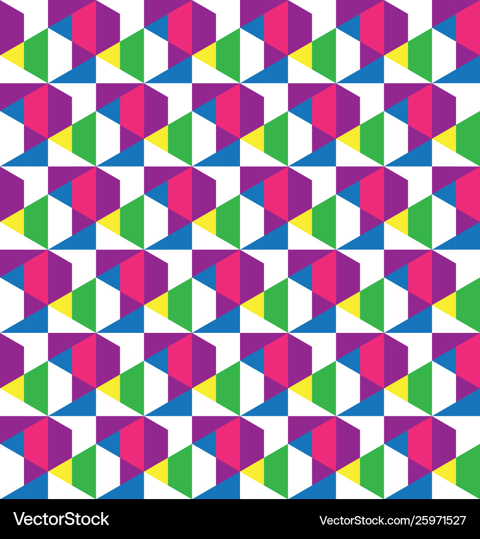 Geometric grid seamless pattern design vector image