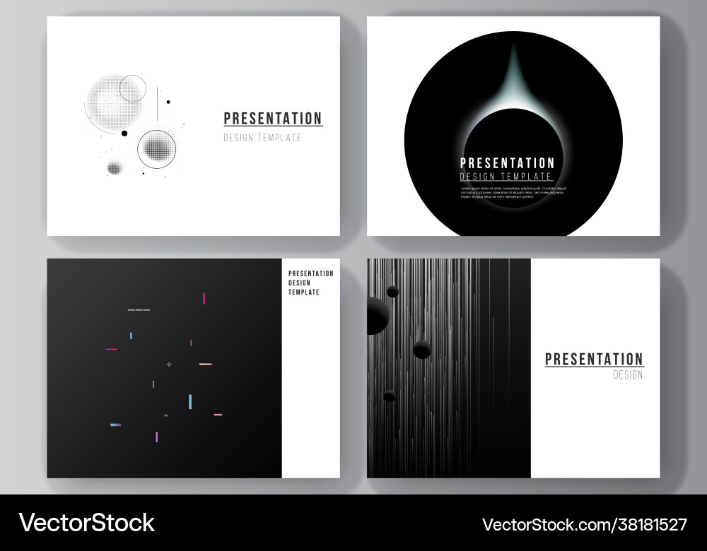 Layout presentation slides design Layout presentation slides design vector image