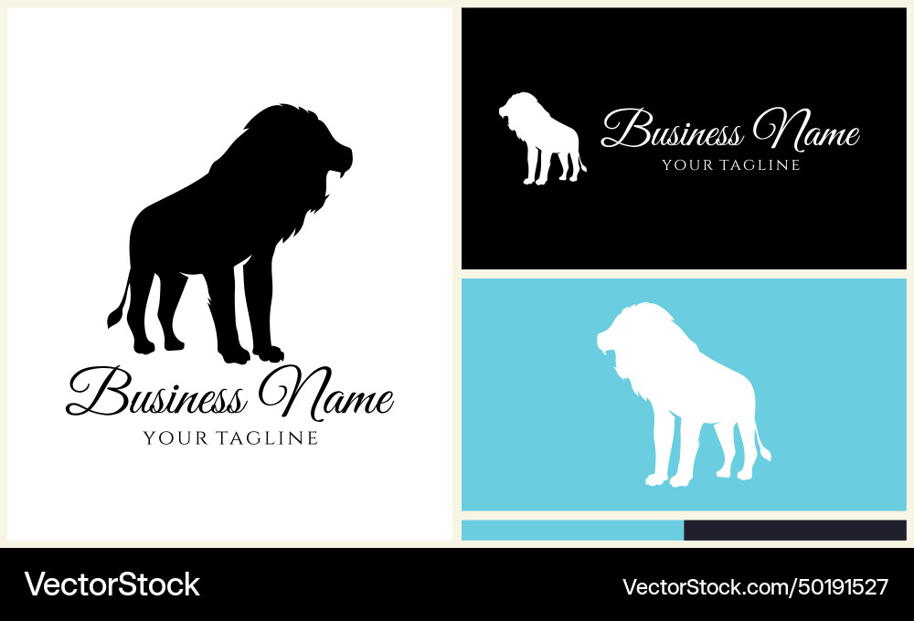 Silhouette monkey logo template Royalty Free Vector Image