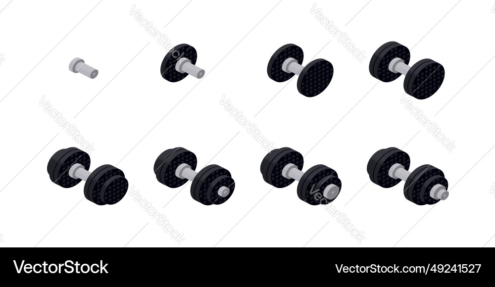 Step-by-step instructions for assembling Step-by-step instructions for assembling Vector Image